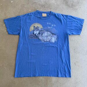 BLUE VINTAGE THE MOUNTAIN WOLF GRAPHIC TEE